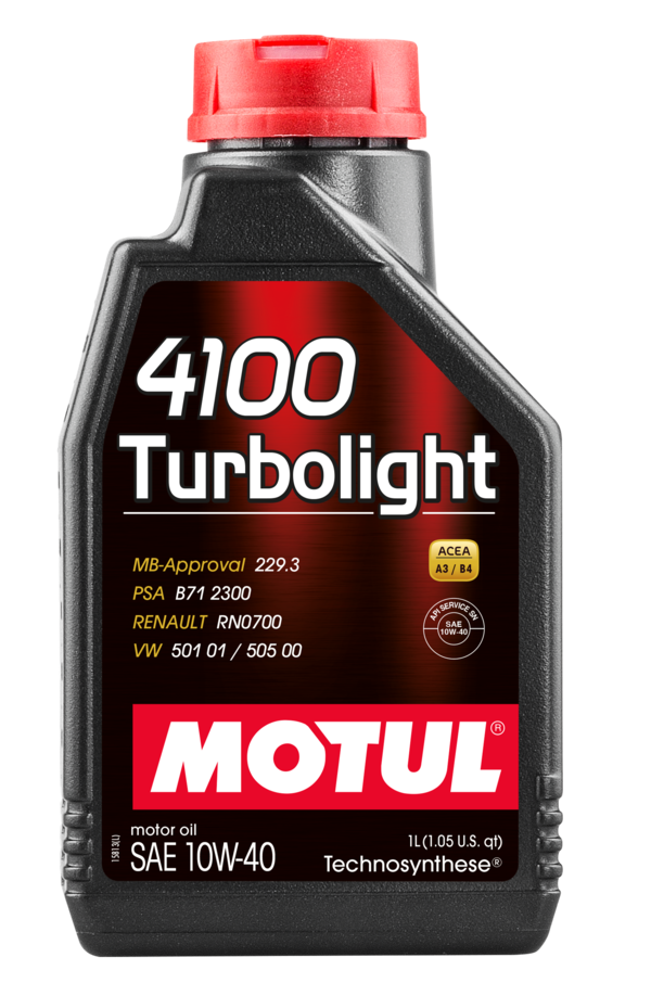 MOTUL 4100 TURBOLIGHT 10W-40 - Motul MOTUL 4100 TURBOLIGHT 10W-40 - Motul